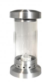 Hřbitovní lucerna leštěný hliník